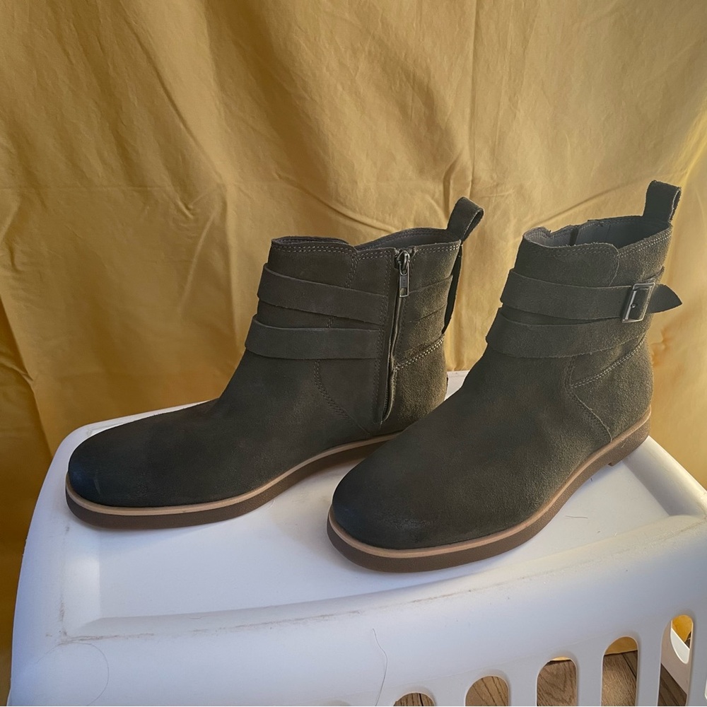 Olive green ugg booties. Brand new. Never worn.